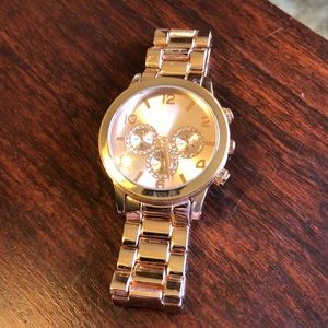 Rose gold watch
